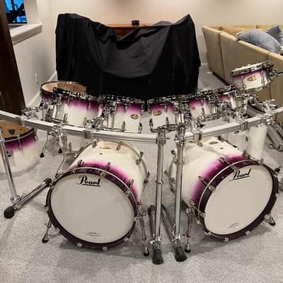 Pearl Masterworks - Mike Portnoy Mike Mangini Custom Piano White Purple Fade Lacquer image 1