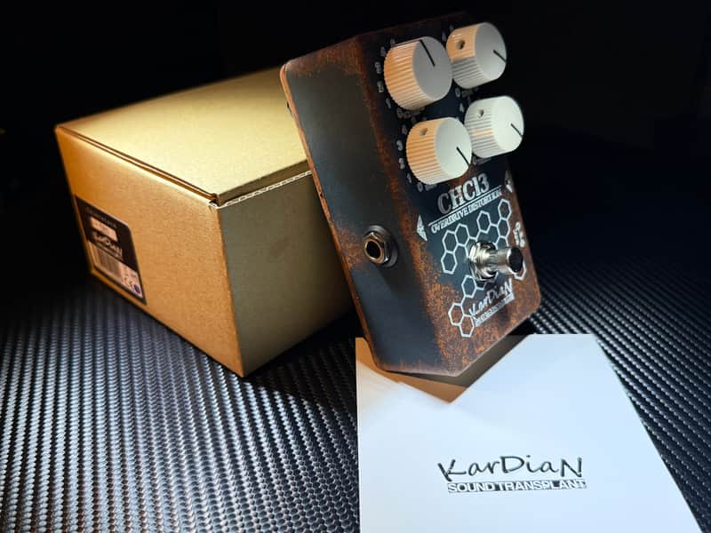 KarDian  CH-13 Overdrive-Distortion, OPEN BOX,  Chloroform, Sound Transplant Custom Build Series , 2024, Black-Brown-White Graphics image 1