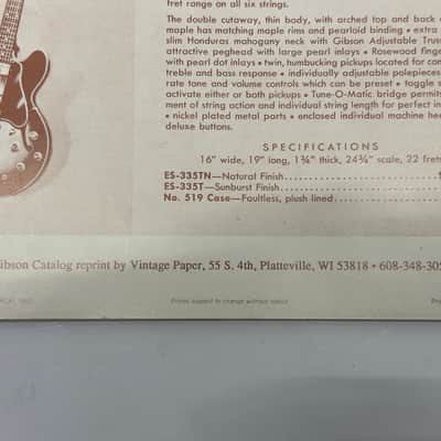 Gibson Guitar and Amplifier Catalog 1958 - Rare Vintage Reprint by Gima image 3