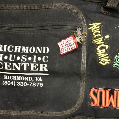 Richmond Music Center Electric Guitar Gig Bag - Patches & Keychain image 2