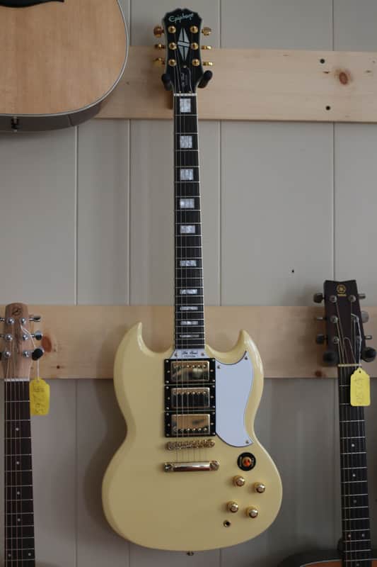 Epiphone G-400 1961 Les Paul SG Custom 2004 Vintage White | Reverb