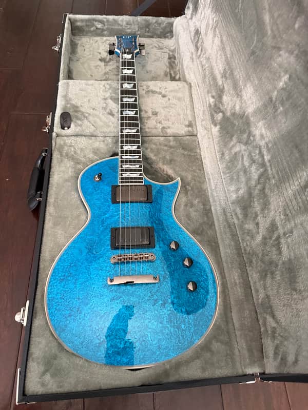 ESP Original Eclipse Custom - Blue Liquid Metal image 1