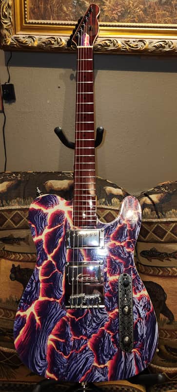 Lava Telecaster Style Guitar Custom Built All New, Great Player image 1