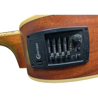 Crafter DE6/N Electro Acoustic Guitar - Natural image 9