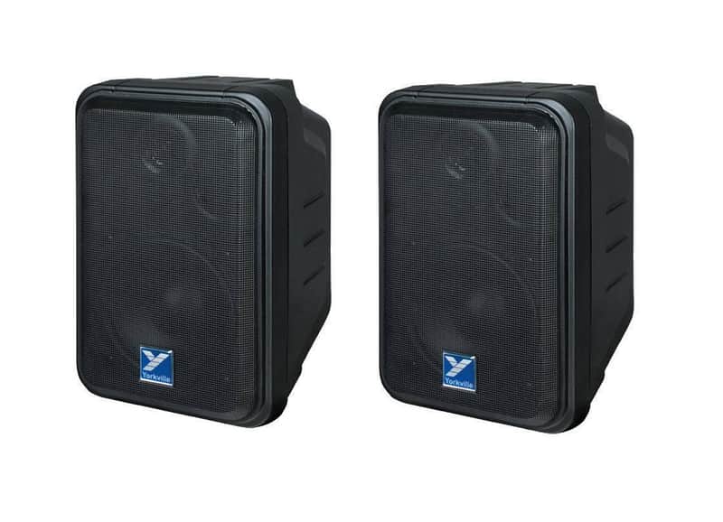 Yorkville Coliseum Series Compact Wall Mount Speaker, 100 Watts (1 Pair) Black - C120 image 1