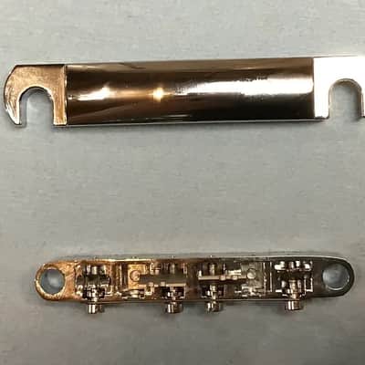 MORTone Tune o matic style guitar to mandocello conversion bridge and tailpiece image 5