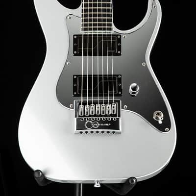 Used ESP Custom Shop Ken Susi M-II 7 String Prototype Silver Metallic image 2