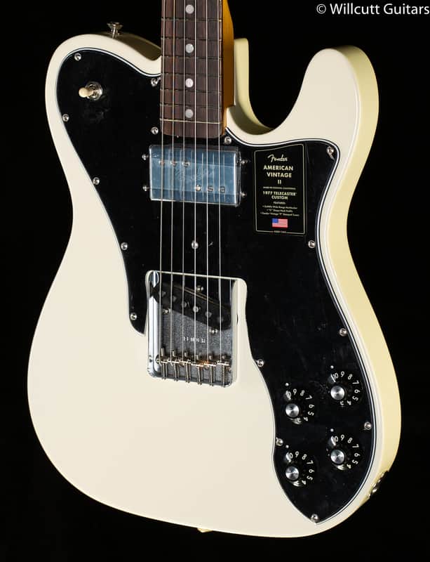 Fender American Vintage II 1977 Telecaster Custom Rosewood Fingerboard Olympic White (203) image 1