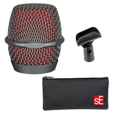 Liquid Audio sE Electronics V7 MC2 Mic Capsule for Sennheiser Wireless Bundle with Pig Hog PHM10 8mm Mic Cable Polishing Cloth image 3