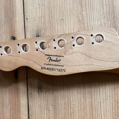 Fender Squier Telecaster Custom Tele Electric Guitar Neck 2003 22 Fret Maple image 20