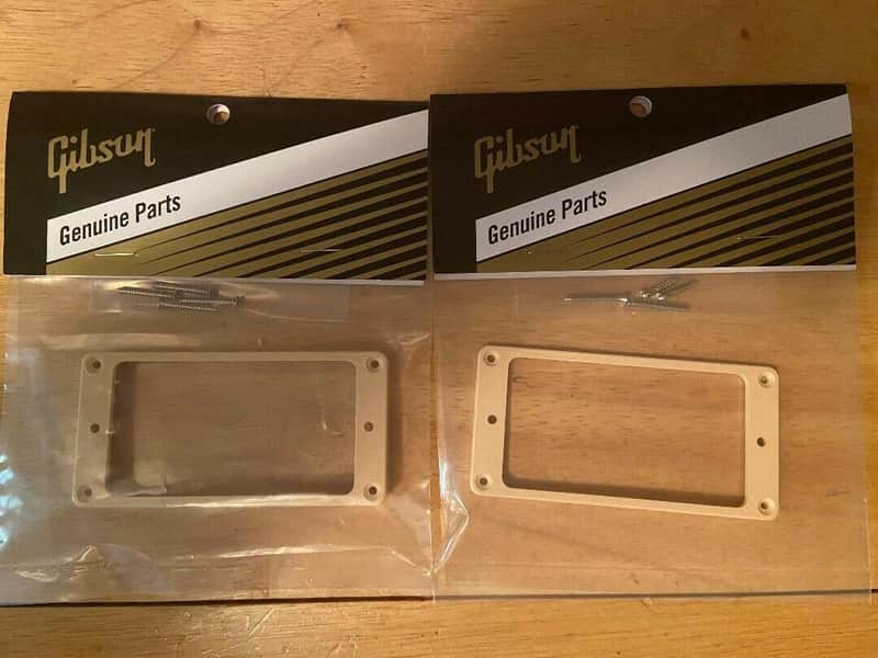 GIBSON Les Paul Creme Pick-Up Ring Mounting Set - Brand New Factory Sealed. image 1