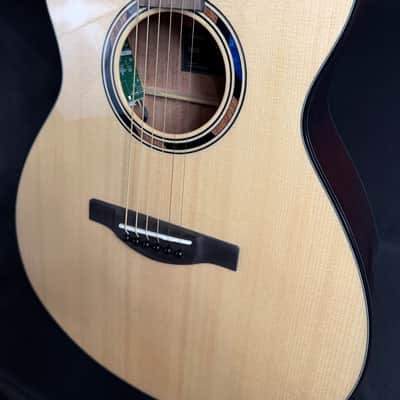 Yamaha TAS1E TransAcoustic Folk Acoustic-Electric Guitar Gloss Natural w/ Soft Case (134) image 7