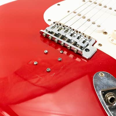 Squier Affinity Series Stratocaster – 22-Fret Rosewood Fretboard – 1997–2000 – Torino Red – Used; Good Condition image 13