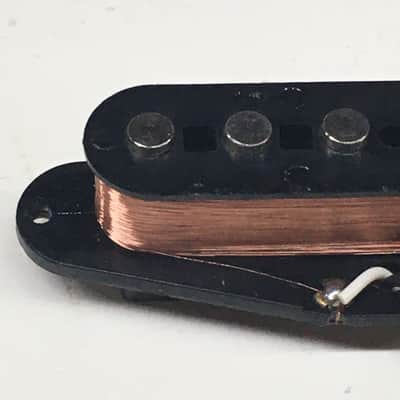 Fender Japan MIJ Strat Bridge Pickup Vintage 1980s Natural Relic Black Ceramic Bobbin image 2