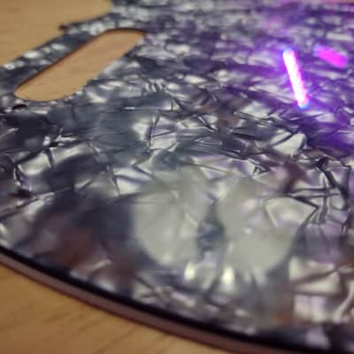 Allparts Pickguard For Telecaster Strat Pickup Route- Gray Pearl-Light Scuffing image 4