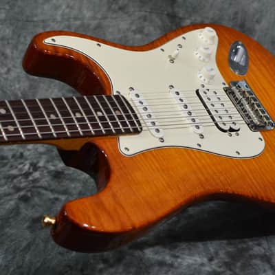 Fender American Select Stratocaster HSS 2012 Flame Maple Top Antique Sunburst w Deluxe Tweed Hardshell Case & FAST Same Day Shipping image 6