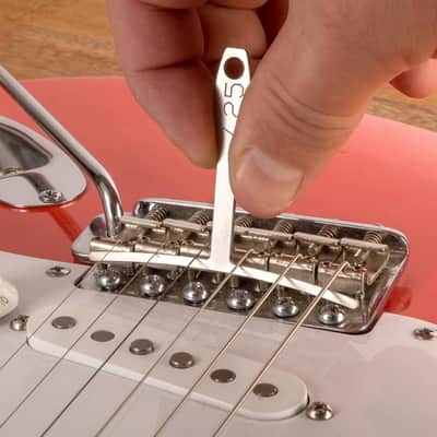StewMac Basic Guitar Setup Kit - Inches | Includes String Action Gauge, 18" Precision Straightedge, and 9 Understring Radius Gauges | Professional, Accurate, and Easy to Read Luthier Tools image 6