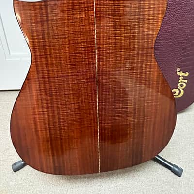 Cort LUXE Frank Gambale Series Adirondack Spruce/Blackwood Concert Cutaway Acoustic Electric Guitar- Natural Glossy image 9