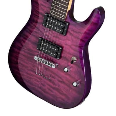 Schecter C-6 Plus Electric Magenta image 6