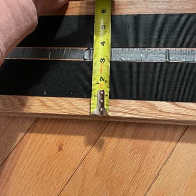 Pedalboard  Custom Made Pedalboard 2ft long.  Hardwood image 4