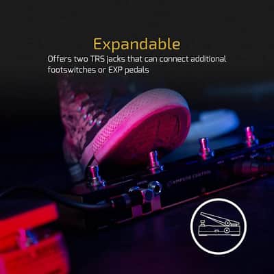HOTONE MIDI Foot Controller Pedal Bluetooth Ampero Control 4 Button image 5