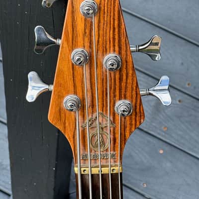 Alembic Persuader PMSB-5 5 String Bass 1988 - a stunning Bocate Top signed by Stanley, Victor, Marcus, Chick, Herbie & many more. image 5