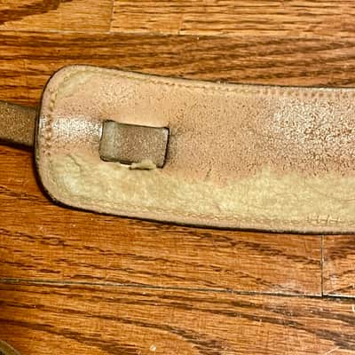 Vintage Fender Black Leather Guitar Strap Circa 1950's 1960's Strat-Tele Pre CBS image 15