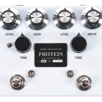 Browne Amplification Protein Dual Overdrive v4 Pedal in White (Authorized Dealer) image 1
