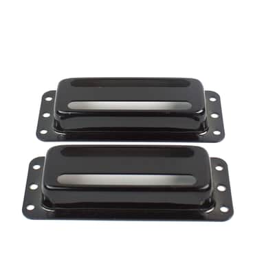Two slot "Gold Foil" deArmond harmony Style Pickup Cover ,Black (2) image 3