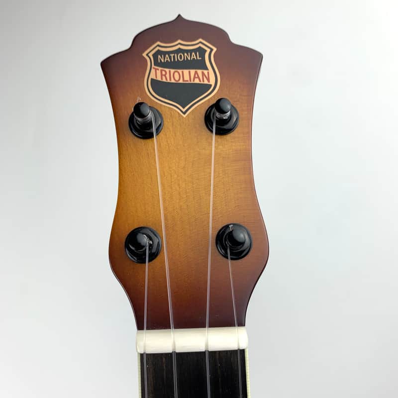 National Resophonic Triolian Concert Ukulele, 2020- RARE Headstock Shape image 1