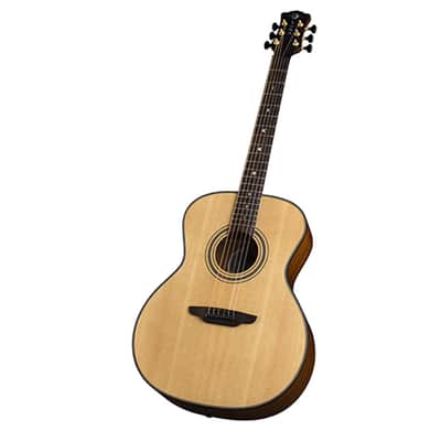 Luna Art Recorder All Solid Wood Acoustic Guitar, 21 Frets, C Neck, Rosewood Fretboard, Satin Natural image 11