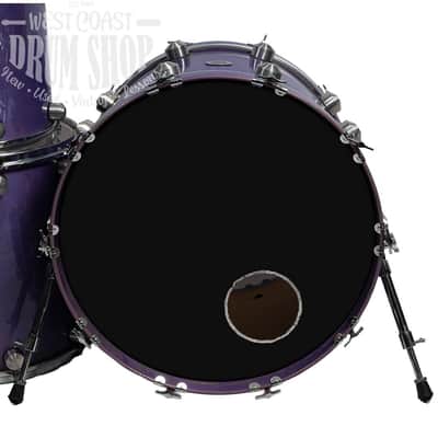 Used Spano Drum Co 3-Piece 12/14/22 Keller Maple Drum Set Transparent Purple with Bags image 2
