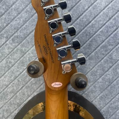 Firefly FF-TLS Baritone HSS Tele Sterling Silver Last One! SkunkWerx In USA Setup and Fret Polish image 13