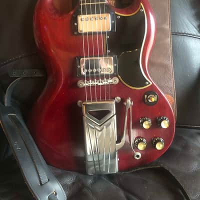 Gibson Les Paul Standard with Sideways Vibrola 1961 - 1962 - Cherry image 2