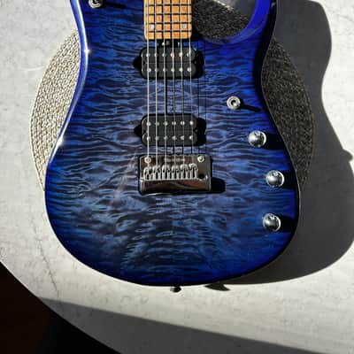 Music Man Luke 3 HH BFR, Blueberry Burst Quilt, Second-Hand | Reverb
