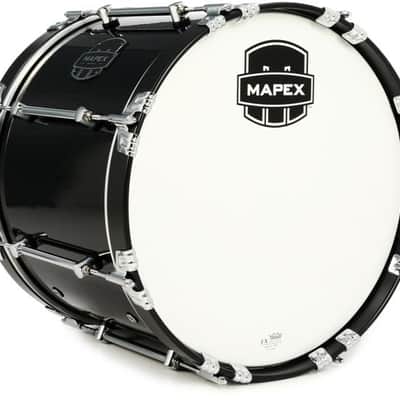Mapex Quantum Mark II Marching Bass Drum - 14 x 18 inch Gloss Black image 2