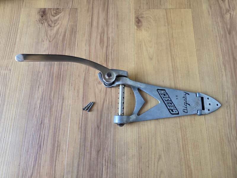 Vintage Early 1960's Gretsch B6 Bigsby Vibrato Tailpiece w/ Spring, Mounting Screws! image 1