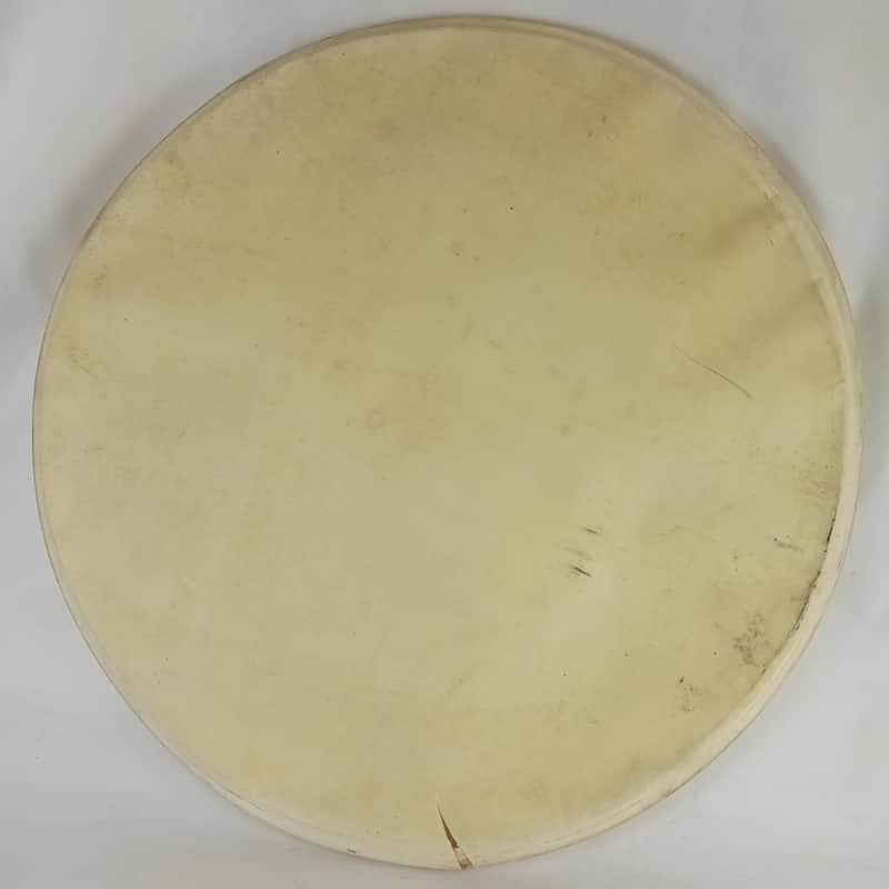 Gretsch 22"Calf Skin Bass Drum Head 3Ply Maple Flesh Hoop Broadkaster Vintage50s image 1