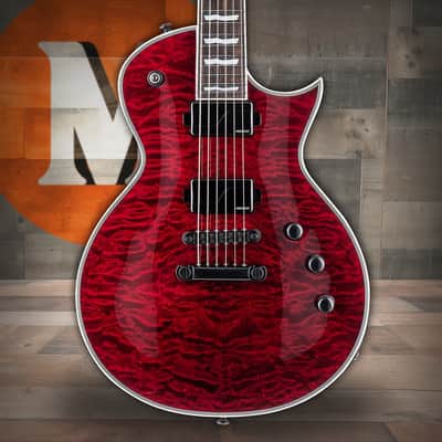 LTD EC-1000 QM - See Thru Blk Cherry Fluence (LEC1000QMSTBC) image 1