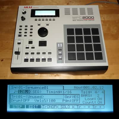 Custom Akai MPC 2000 w/White LEDs & Black PADs Max RAM Sample & Boot Disks