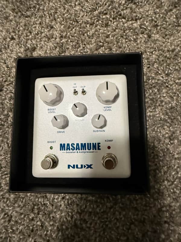 NuX NBK-5 Masamune Booster and Kompressor 2010s - White image 1