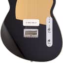 Reverend Charger JR Electric Guitar - Midnight Black with Maple Fingerboard