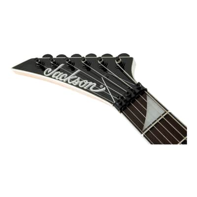 JS Series Dinky Arch Top JS32 LH - Left Handed Electric Guitar with Floyd Rose and Jumbo Frets (Bright Blue) image 7