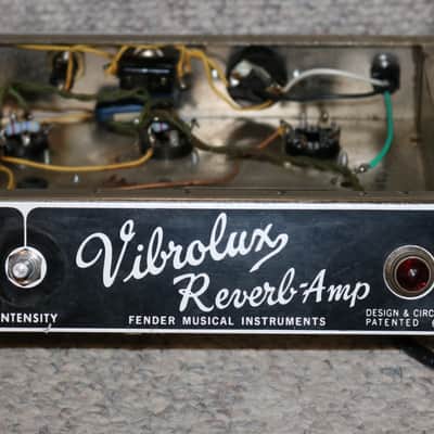 Vintage 1960s Blackface Fender Vibrolux Reverb Chassis - Partially Restored - No Tariffs
