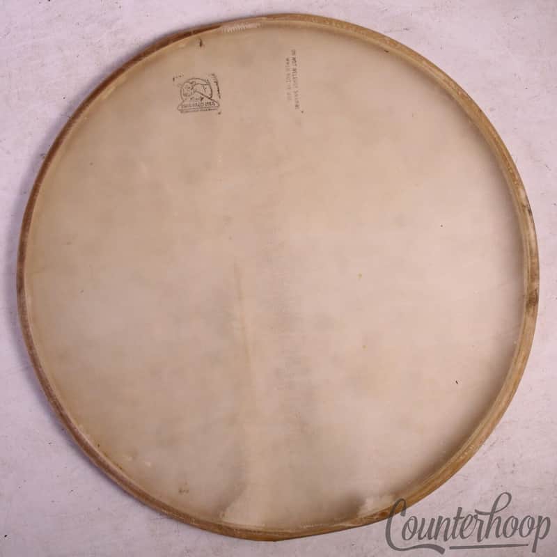 *Leedy Standard Uka Transparent Snare Resonant 14"Calf Skin Slunk Drum Head 40s* image 1
