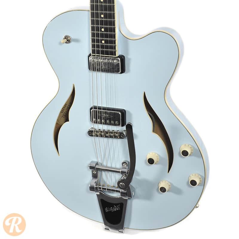 Hofner Verythin Single Cutaway Light Blue 2012 image 2