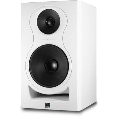 KALI AUDIO IN-8W V2 8" Powered 3-way Studio Monitor - 140W Speaker System - Boundary Compensation EQ Settings - For Mixing, Recording, Audio Production - XLR, TRS, RCA Inputs - Single, White image 3