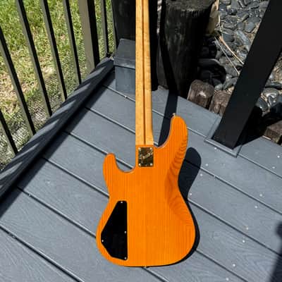 Fender Precision Bass 40th Anniversary 1992 - stunning Amber finished Flamey Maple neck by the Custom Shop ! image 4