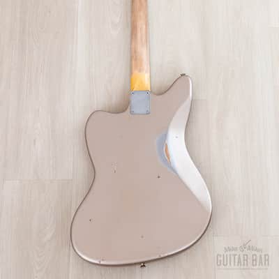 2024 Nash JG-63/BB Offset Electric Guitar Shoreline Gold Medium Aged w/ Blocks + Binding, Lollar, Case & Tags image 3
