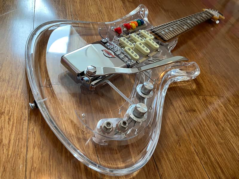 Very Rare 1990's Japanese Teisco Spectrum 5 Acrylic with | Reverb